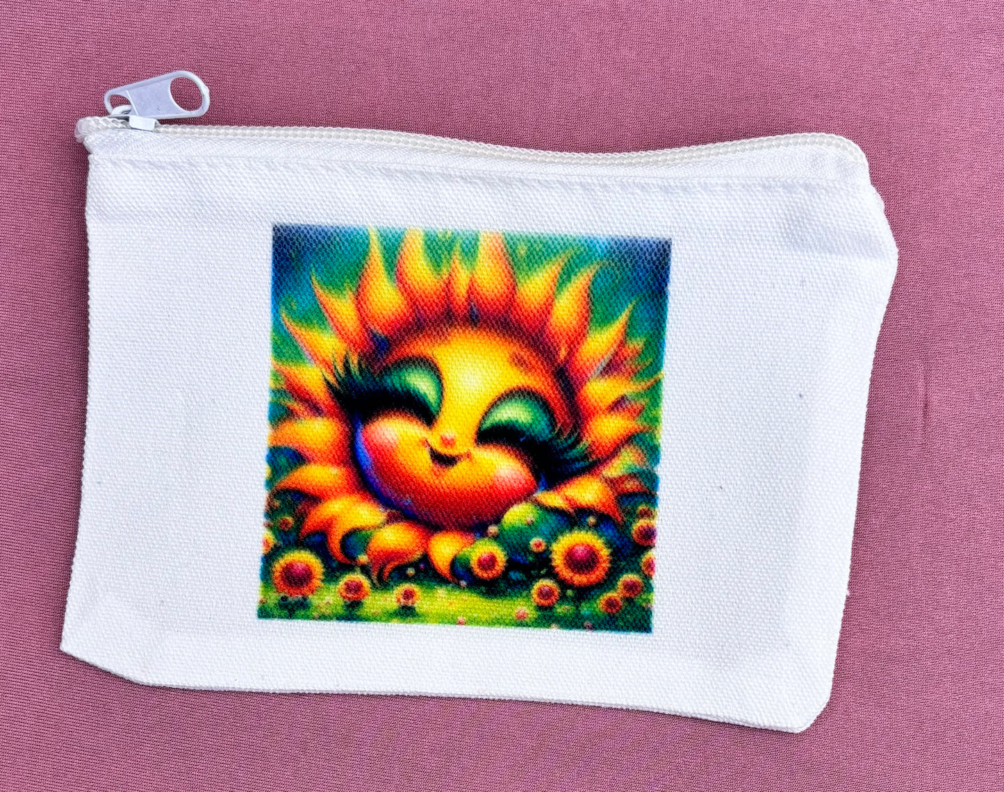 Sublimated small makeup bag